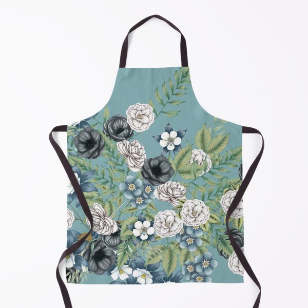 Artikelvorschau, Spring Florals on Teal entworfen und verkauft von meggydesigns.