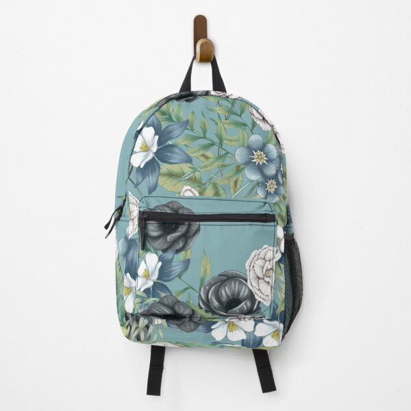 Artikelvorschau, Spring Florals on Teal entworfen und verkauft von meggydesigns.