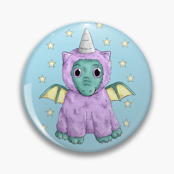 Item preview, Baby Dragon In A Unicorn Costume designed and sold by PhoenixGrayson.