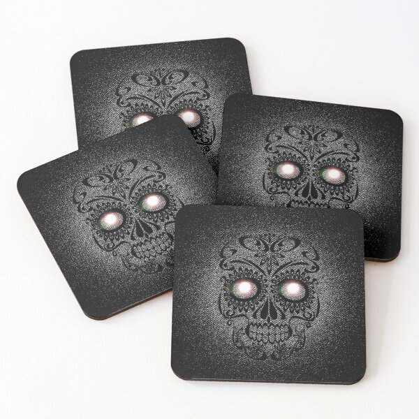 Item preview, Glowing skull eyes Scary Dark Man Spooky Horror Bones Rock Gothic Occult Punisher  designed and sold by BestDesign87.