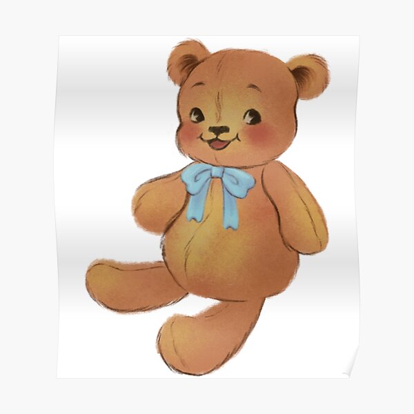 Teddy Bear Poster For Sale By Vaglestyle Redbubble