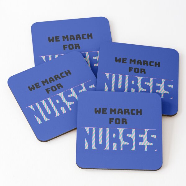Item preview, We march for nurses designed and sold by JAdotdotDesigns.