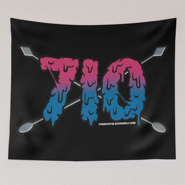 Item preview, 710 oil drip pink and blue  designed and sold by YomeHayin.