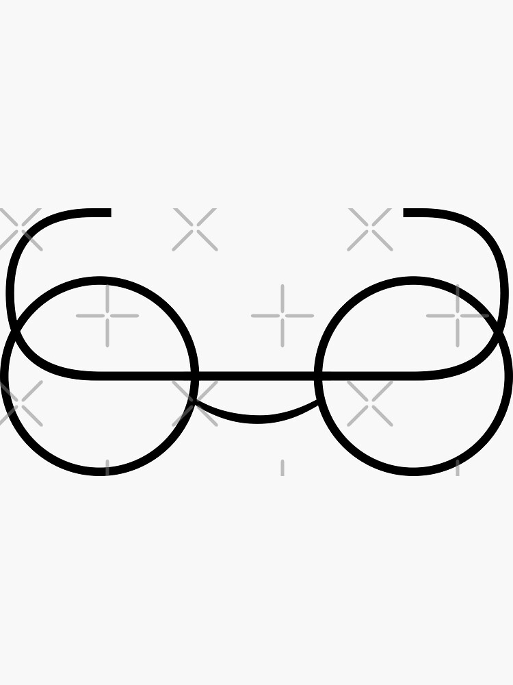 "Steve Jobs ASCII Glasses oo" Sticker for Sale by kentliau Redbubble