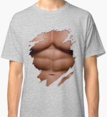 Ripped Six Pack Abs Muscles Classic T-Shirt