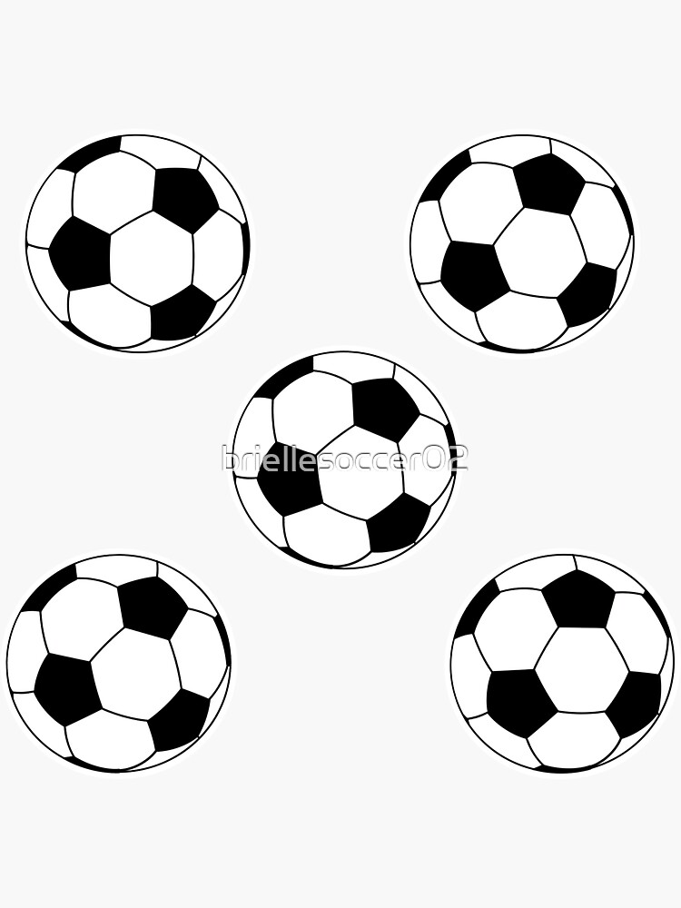 Pliego 21 pegatinas personalizable balón de fútbol 5,7x3cm