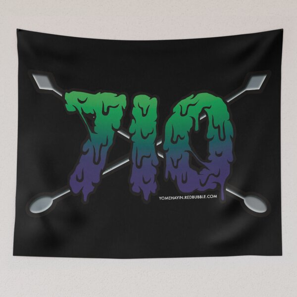 Item preview, 710 oil drip green and purple  designed and sold by YomeHayin.