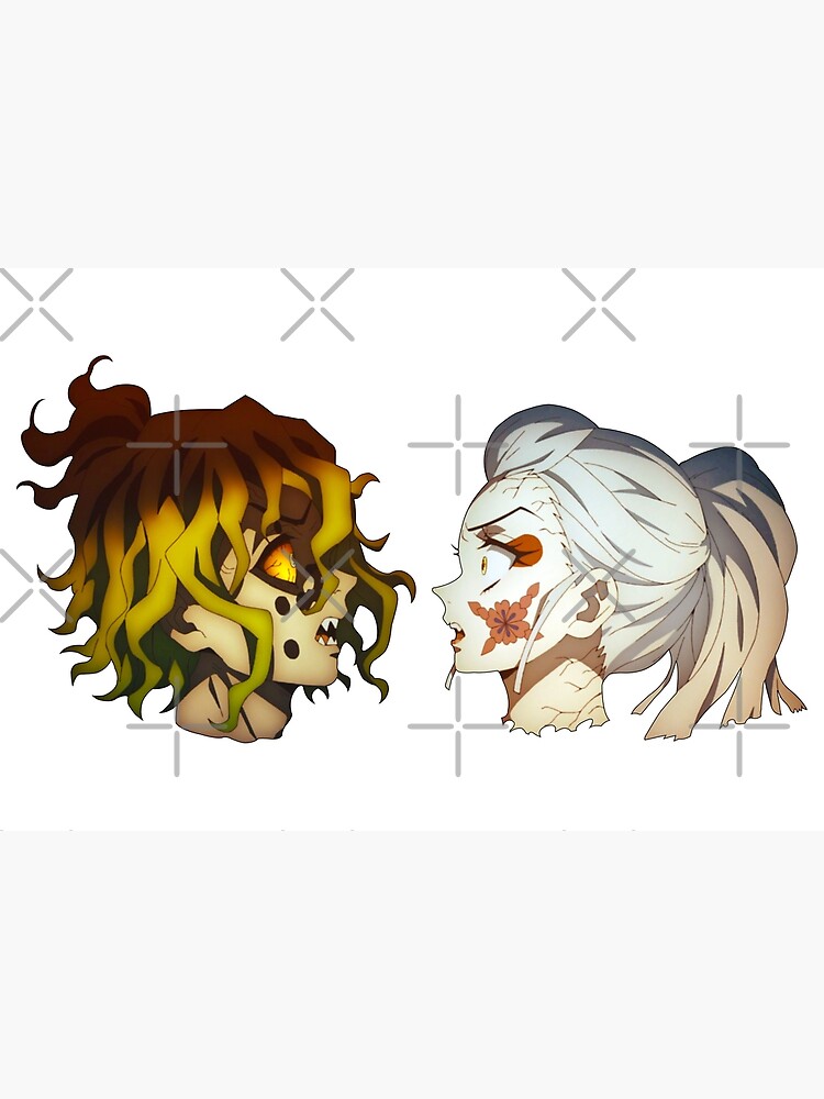 "Daki and gyutaro demon siblings from anime kimetsu no yaiba defeated