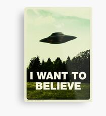 I Want to Believe Metal Print