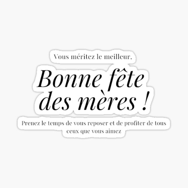 Bonne Fete Des Meres Gifts Merchandise Redbubble