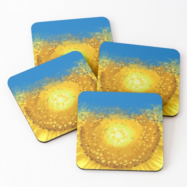 Item preview, Ukrainian sunflower and flag masks, totes, t-shirts, hats and more.  designed and sold by Mary Jane Lange.