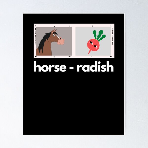 Item preview, horse radish - humour designed and sold by BearLoveDesign.