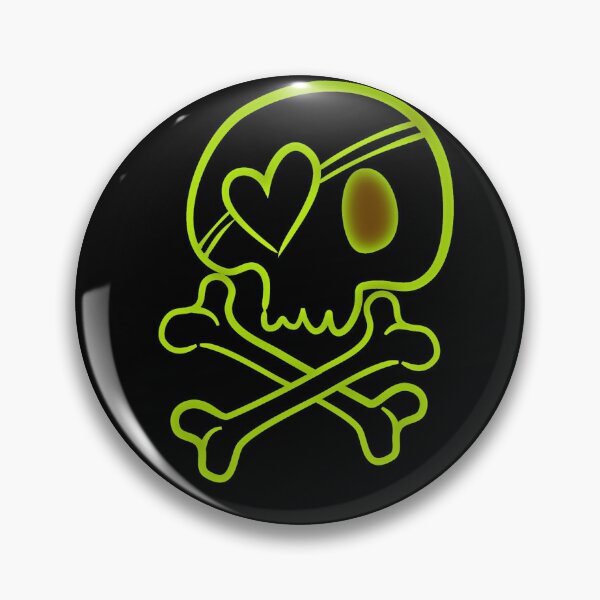 Item preview, Skull crossbones green light Scary Dark Man Spooky Horror Bones Rock Gothic Occult Punisher  designed and sold by BestDesign87.