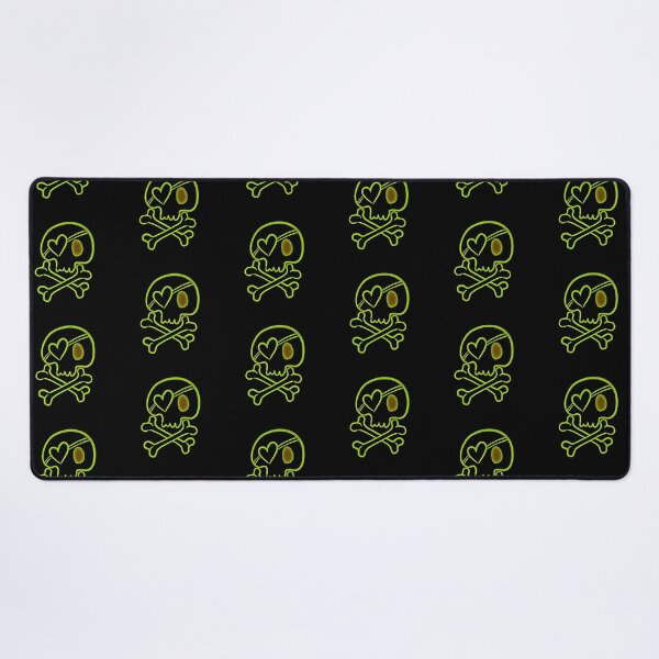 Item preview, Skull crossbones green light Scary Dark Man Spooky Horror Bones Rock Gothic Occult Punisher designed and sold by BestDesign87.