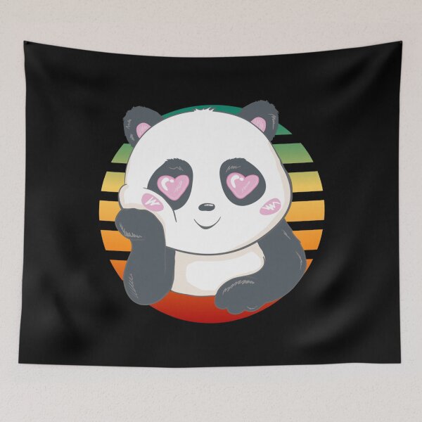 Item preview, Cute animal friendly panda in love Classic . designed and sold by fergalamand.