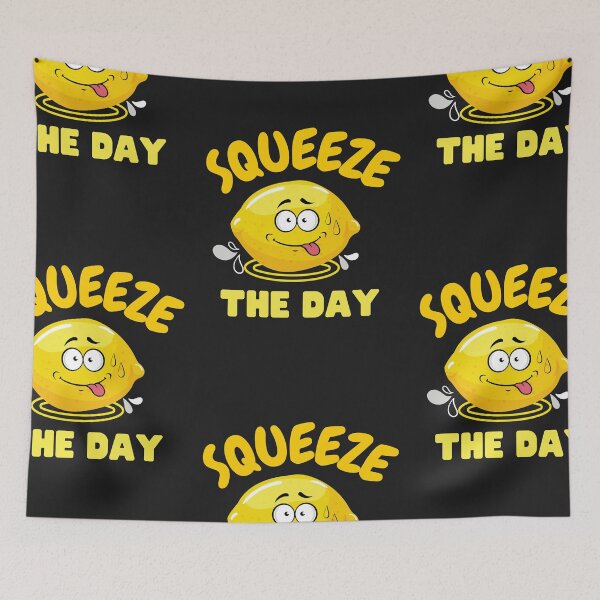 Item preview, Squeeze the day, motivational saying - A funny gift for fruit food lovers designed and sold by Best-Designers.