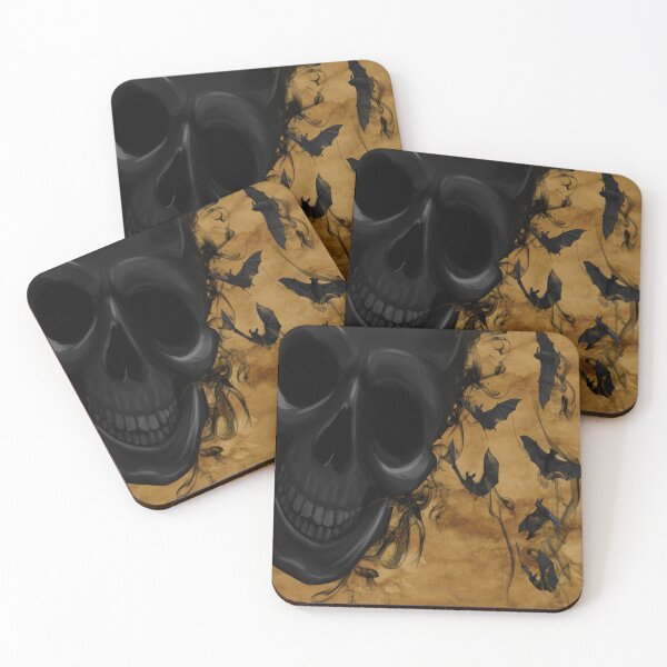 Item preview, skull crossbones creepy darkness Scary Dark Man Spooky Horror Bones Rock Gothic Occult Punisher  designed and sold by BestDesign87.