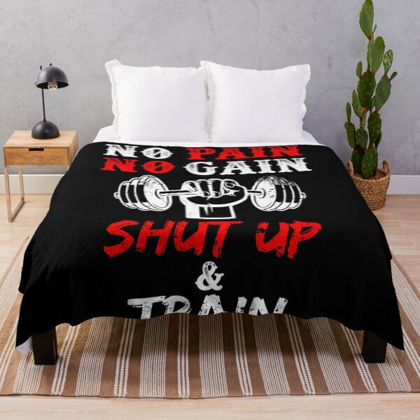 Item preview, No Pain No Gain Shut Up and Train Gym Workout Motivation Classic Shirt Classic designed and sold by WendyMorto.