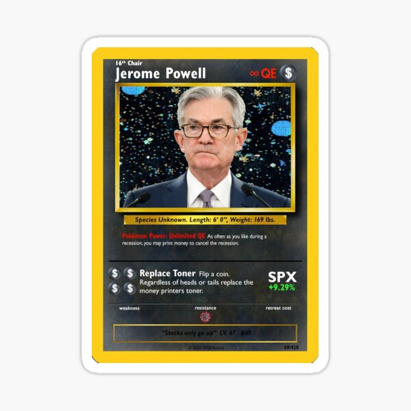 Item preview, Fed Chair Jerome Powell Trading Card designed and sold by deniz29.