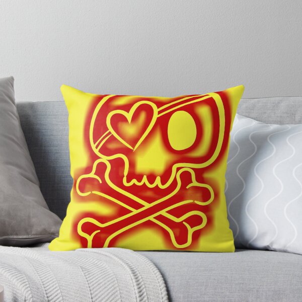Item preview, Skull crossbones red light Scary Dark Man Spooky Horror Bones Rock Gothic Occult Punisher  designed and sold by BestDesign87.