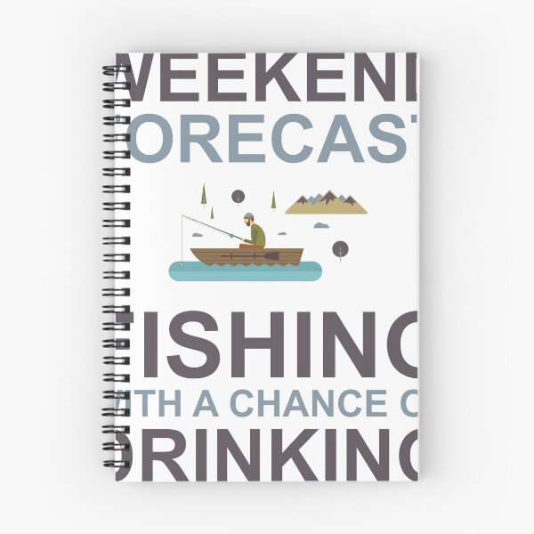 Item preview, Pronóstico de fin de semana Pesca Bebiendo Funny Boat Text Camp Outdoor designed and sold by FridayFusion.