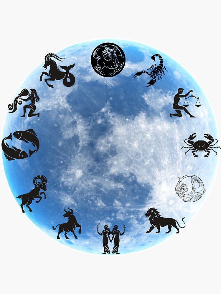 "Znaki zodiaku, kalendarz, czas, zodiaki" Sticker by PBCstyle Redbubble