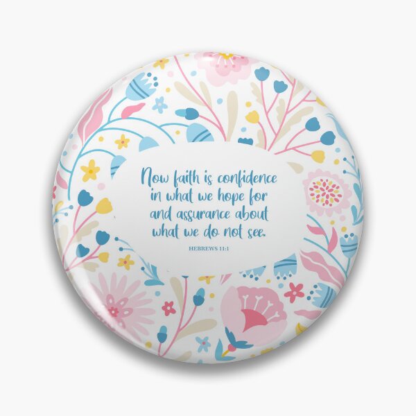 Item preview, Hebrews 11:1 - Faith is Confidence, Bible Verse designed and sold by StudioCitrine.