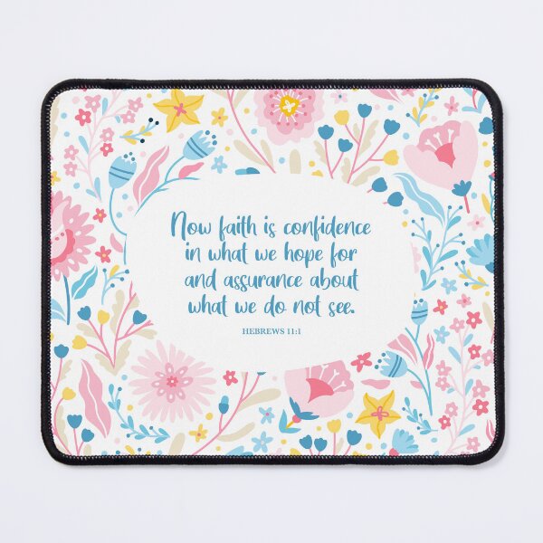 Item preview, Hebrews 11:1 - Faith is Confidence, Bible Verse designed and sold by StudioCitrine.