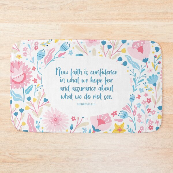 Item preview, Hebrews 11:1 - Faith is Confidence, Bible Verse designed and sold by StudioCitrine.