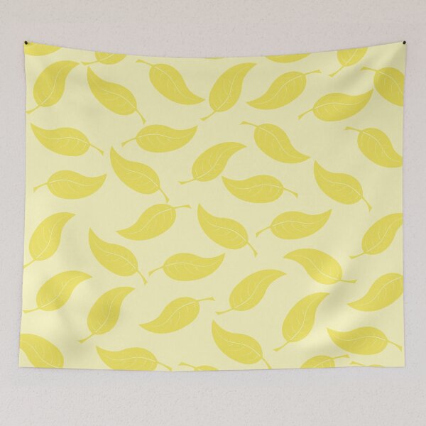 Item preview, Pastel Yellow Abstract Leaves Pattern designed and sold by TacticTees.
