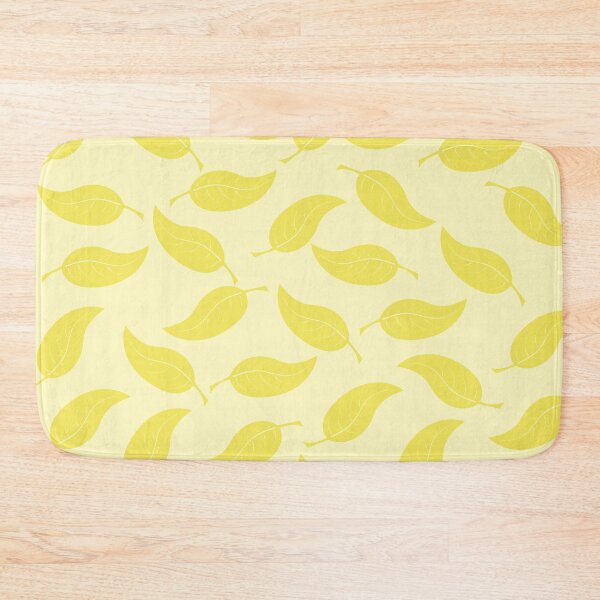 Item preview, Pastel Yellow Abstract Leaves Pattern designed and sold by TacticTees.