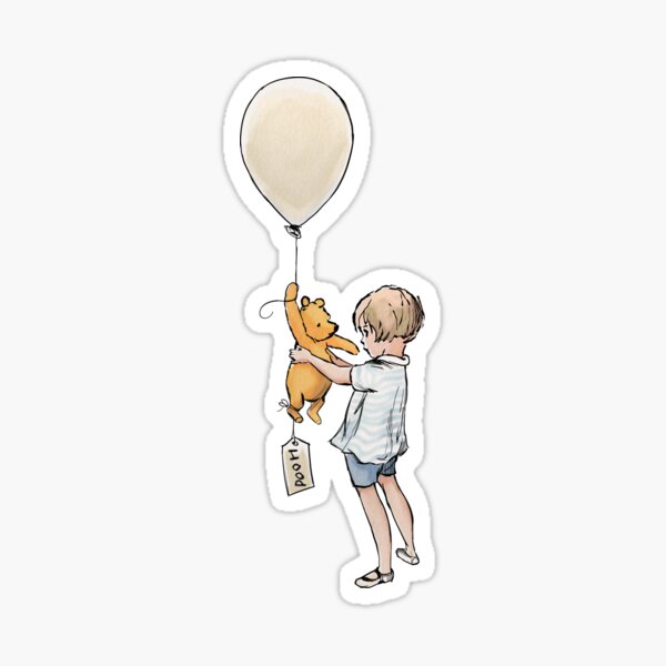 Classic Winnie the Pooh - Christopher Robin and Pooh Sticker