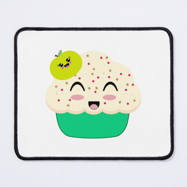 Item preview, Cute Apple Kawaii Cupcake designed and sold by Adidit.