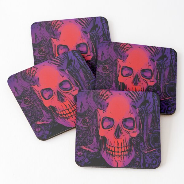 Item preview, Purple skull death Scary Dark Man Spooky Horror Bones Rock Gothic Occult Punisher  designed and sold by BestDesign87.