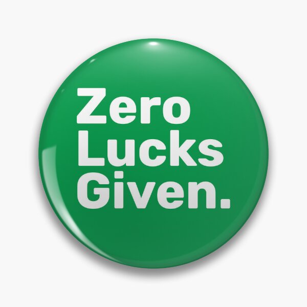 Item preview, Zero Lucks Given. | Irish Puns designed and sold by BopleDesigns.