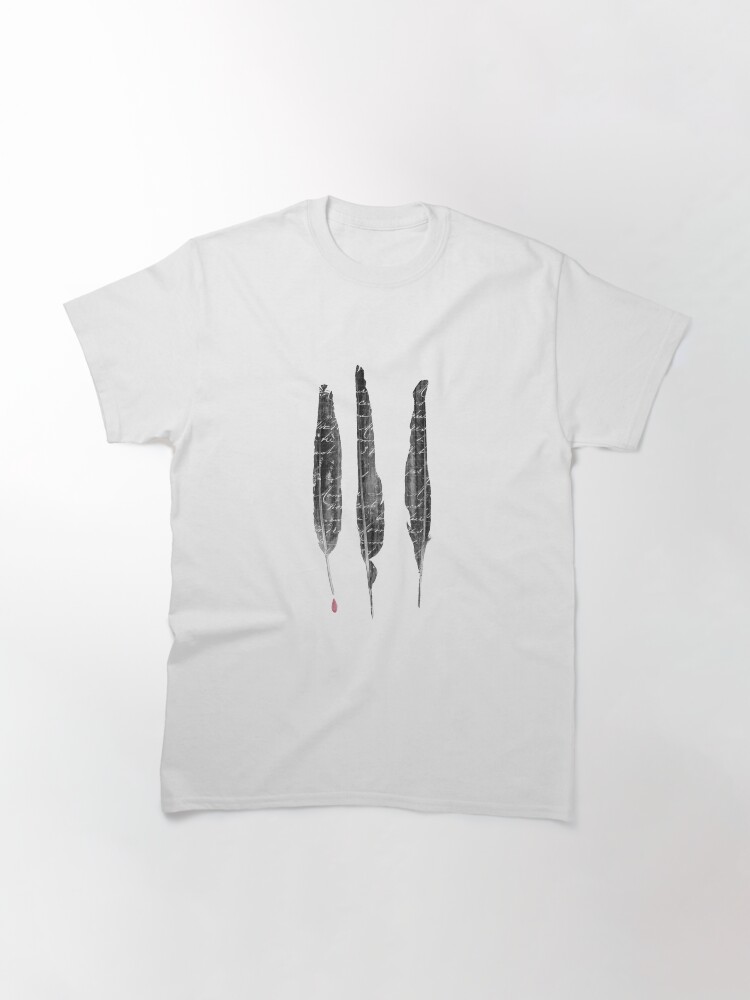 Alternate view of The Writer's Feathers Classic T-Shirt