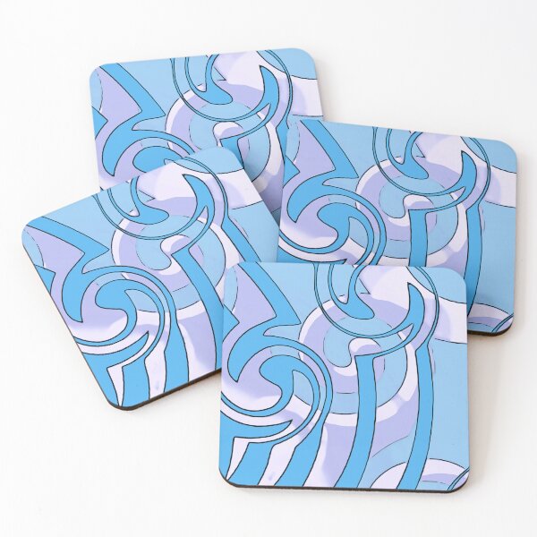 Item preview, Blue, white, and lavender abstract print  designed and sold by BJG1966.