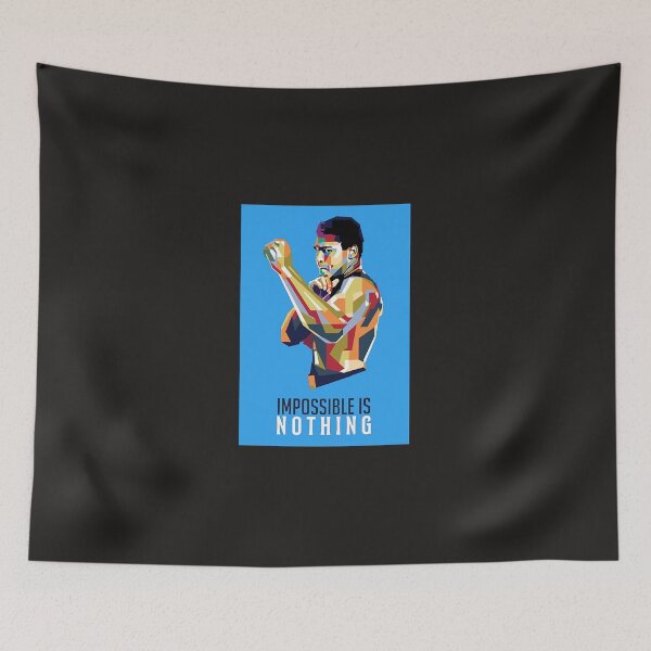 Item preview, Muhammad Ali Nothing Is Impossible Poster designed and sold by oungwkv.