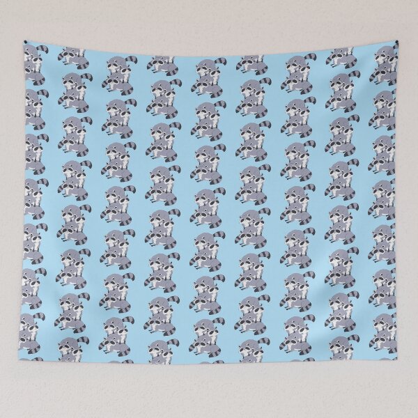 Item preview, Raccoon pile- cute cartoon stack of Raccoons family  designed and sold by Yarafantasyart.