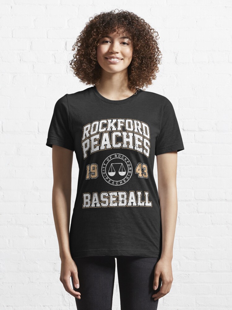 Rockford Peaches Baseball Unisex Insanely Soft T-Shirt by The Home T