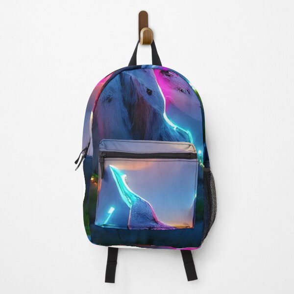 Item preview, AI Generated Art, Fantasy Mountains Glowing Neon designed and sold by ACC .