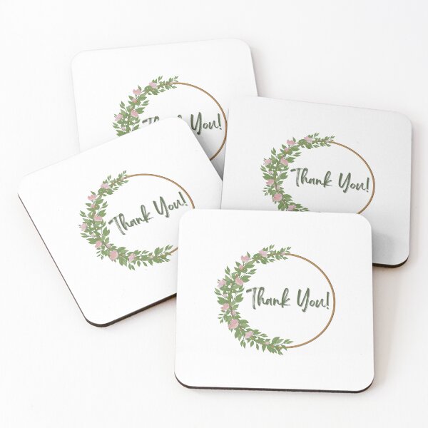 Item preview, Thank you! Floral Wreath in Pink and Green designed and sold by Hear4theEars.