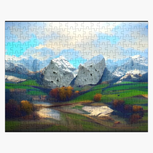 Item preview, AI Generated Art, Snowy okenite alps designed and sold by Anna Chidiac.