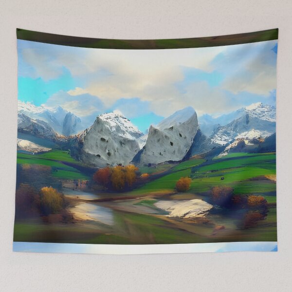Item preview, AI Generated Art, Snowy okenite alps designed and sold by ACC .