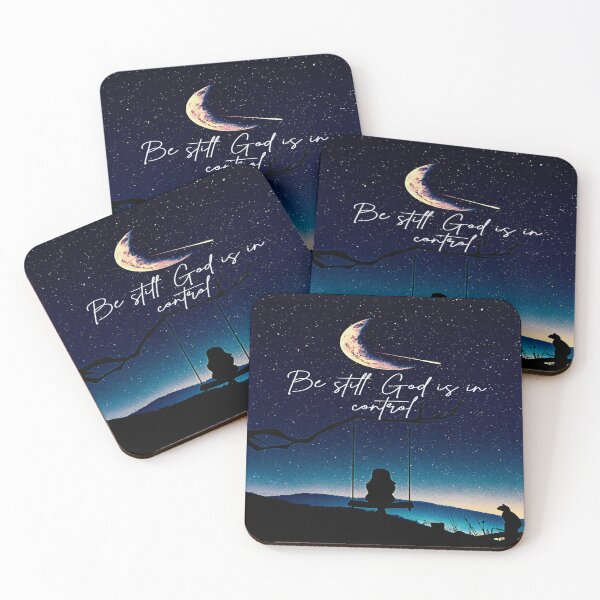 Item preview, Be still. God is in control. (dark blue shade) designed and sold by calmingchaos.
