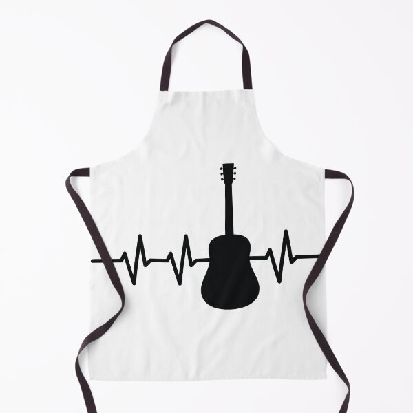 Item preview, Classical Guitar Heartbeat in Black designed and sold by RaybenMedia.