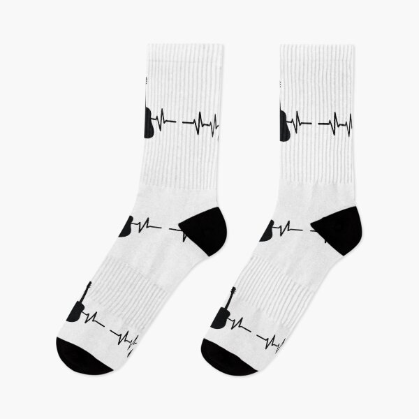 Item preview, Classical Guitar Heartbeat in Black designed and sold by RaybenMedia.