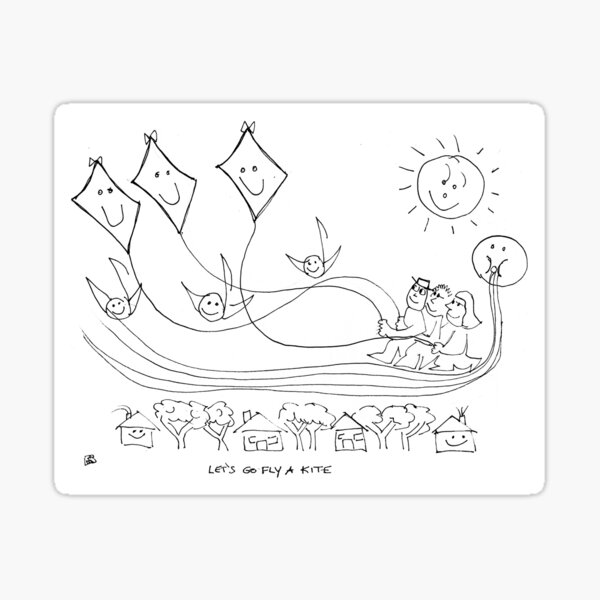 Item preview, Song Cartoon - Let's Go Fly a Kite designed and sold by fred rosenthal.