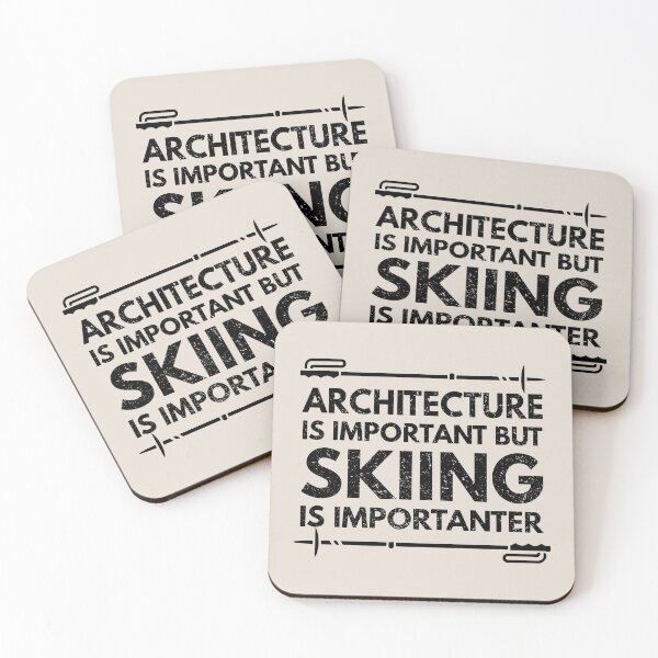 Item preview, Architecture Is Important But Skiing Is Importanter - Funny Architecture Quote Gift Idea For Men and Womens designed and sold by Mmmm3344.