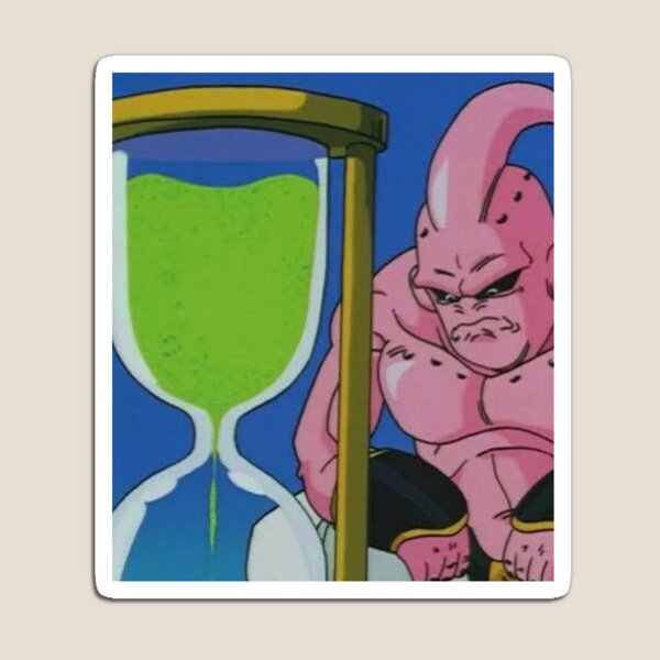 Majin Buu Looking at Hourglass